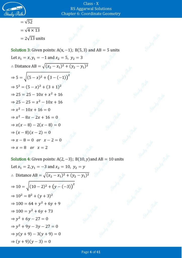 RS Aggarwal Class 10 Exercise 6A Solutions 4