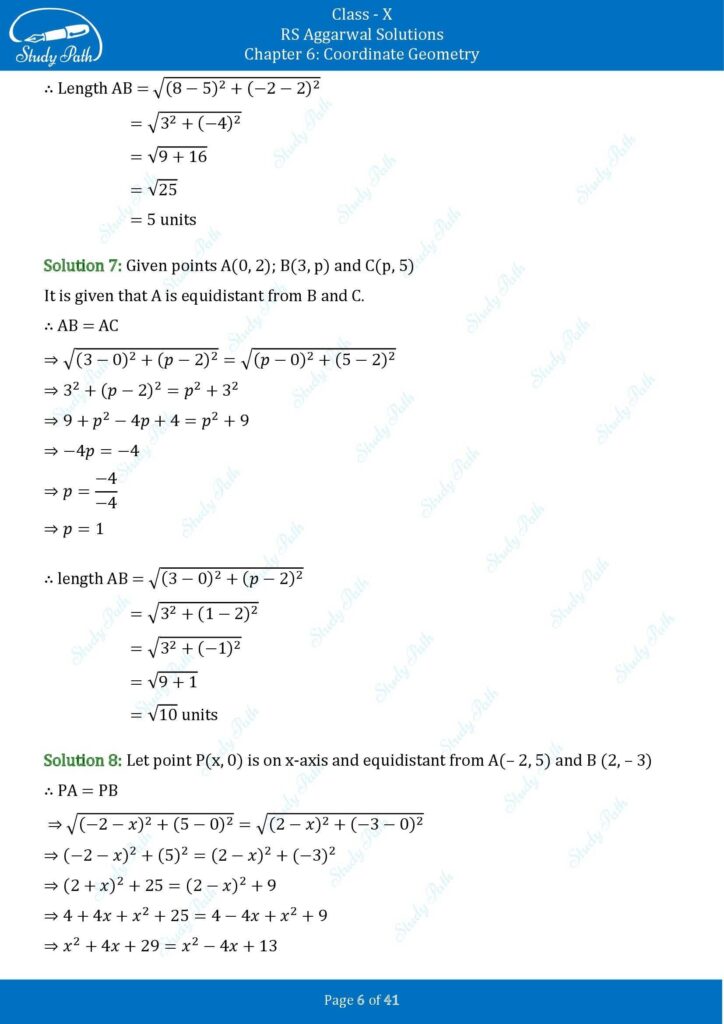 RS Aggarwal Class 10 Exercise 6A Solutions 6