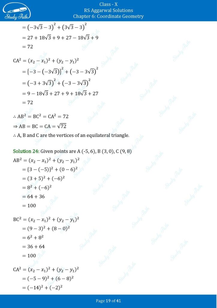 RS Aggarwal Class 10 Exercise 6A Solutions 19