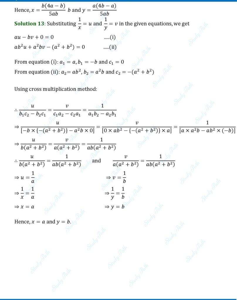 RS Aggarwal Class 10 Exercise 3C Solution – Step-by-Step Guide 12
