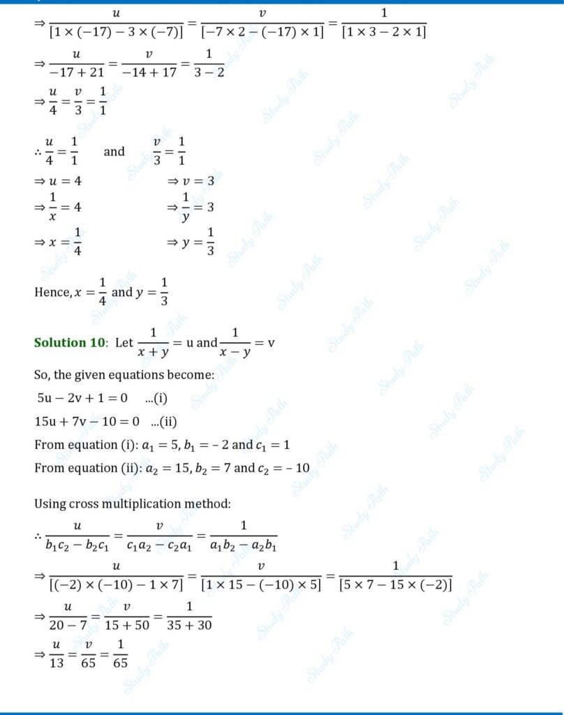 RS Aggarwal Class 10 Exercise 3C Solution – Step-by-Step Guide 8