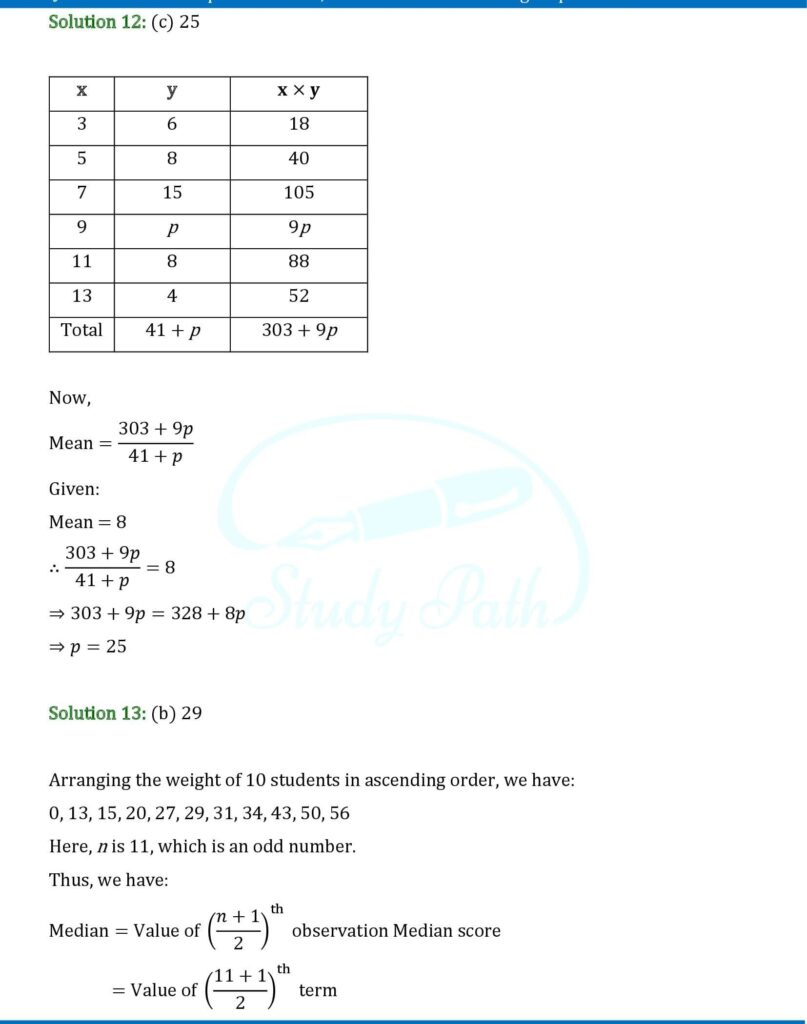 RS Aggarwal Class 9 Chapter 18 Multiple Choice Questions (MCQs) Solutions 5