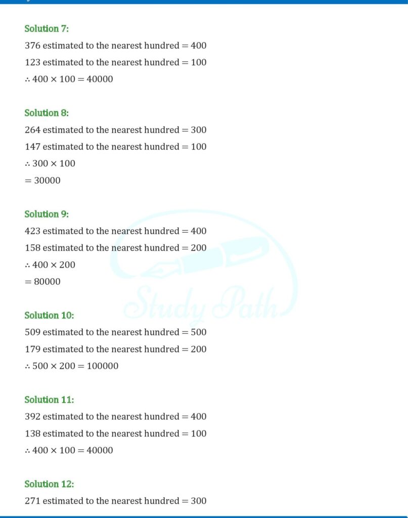 RS Aggarwal Class 6 Exercise 1E Solutions 2