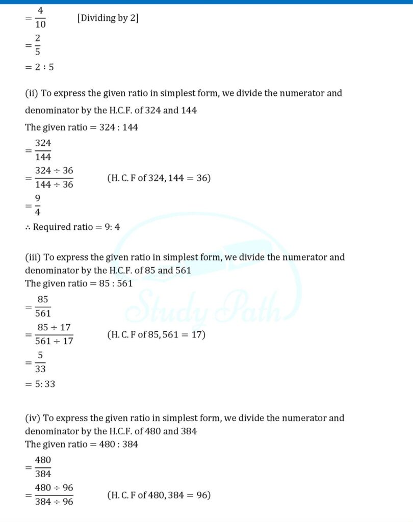 RS Aggarwal Class 6 Exercise 10A Solutions 3