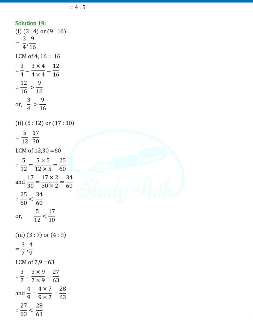 RS Aggarwal Class 6 Exercise 10A Solutions 14