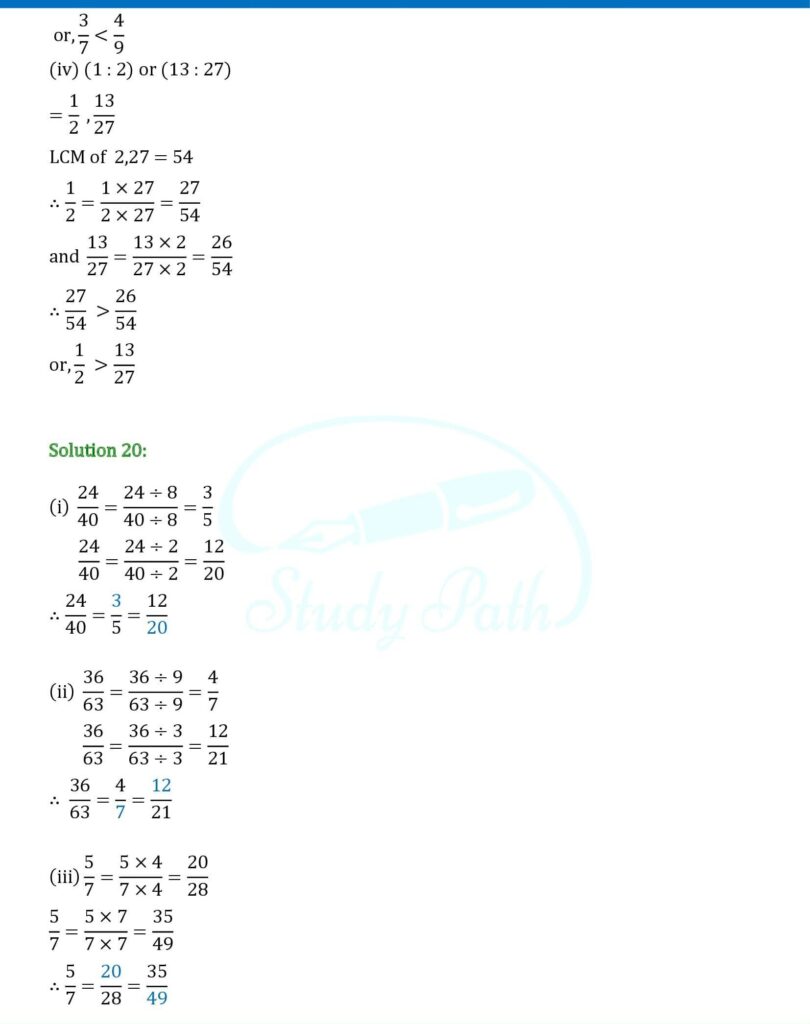 RS Aggarwal Class 6 Exercise 10A Solutions 15
