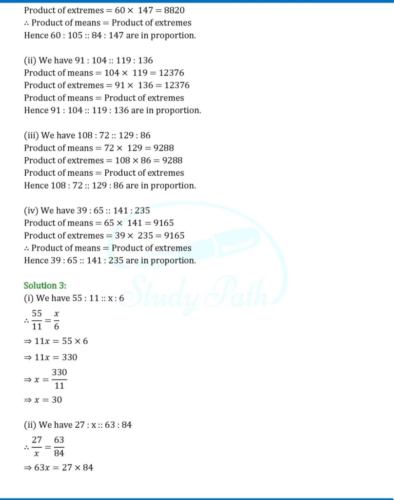 RS Aggarwal Class 6 Exercise 10B Solutions 3
