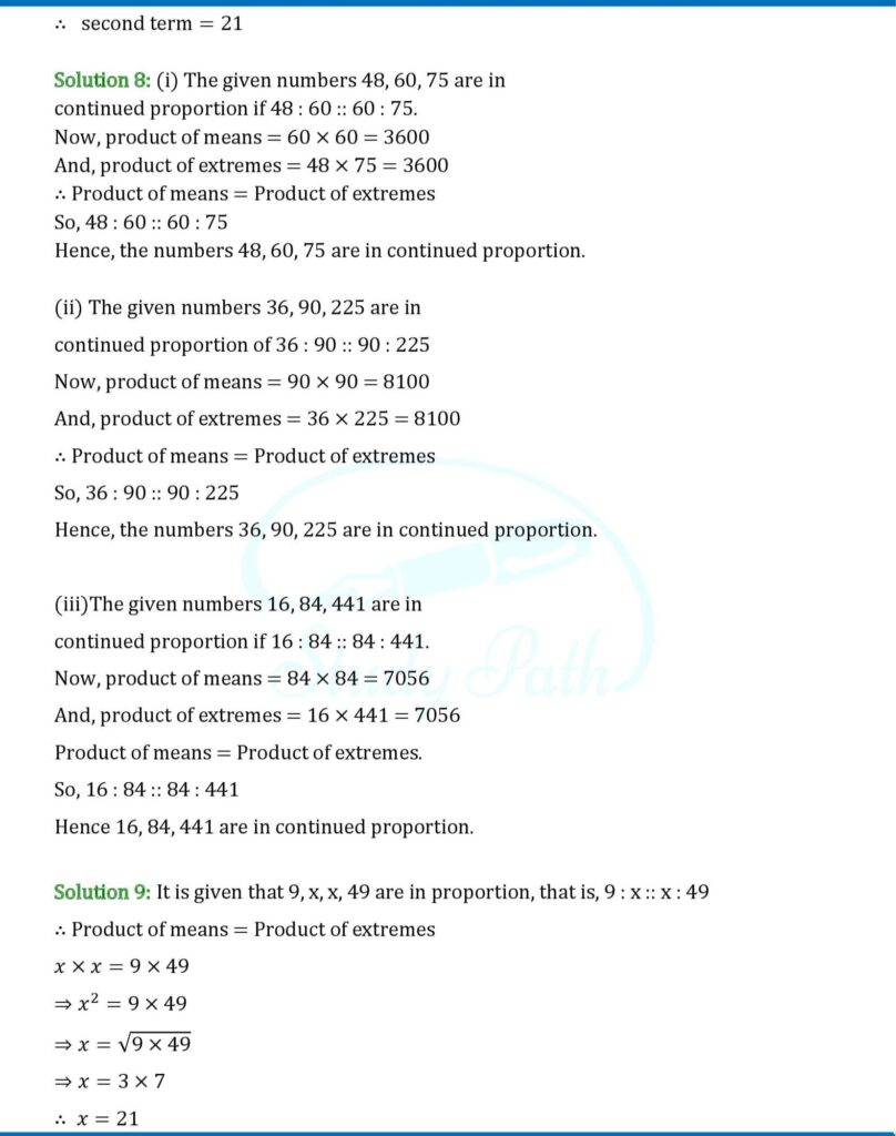 RS Aggarwal Class 6 Exercise 10B Solutions 8
