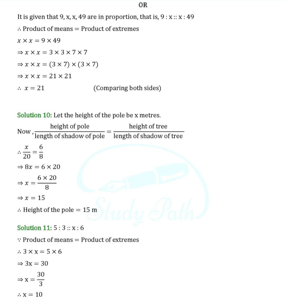RS Aggarwal Class 6 Exercise 10B Solutions 9