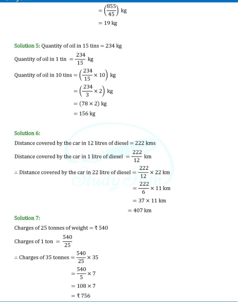 RS Aggarwal Class 6 Exercise 10C Solutions 2