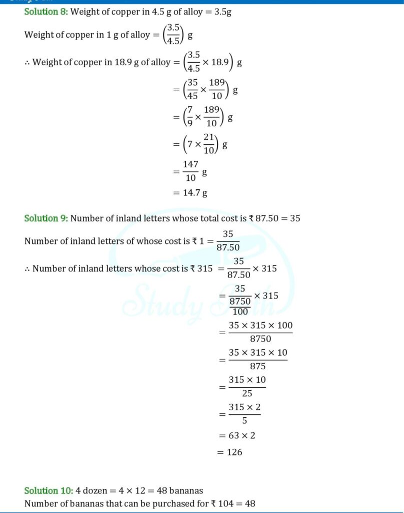 RS Aggarwal Class 6 Exercise 10C Solutions 3