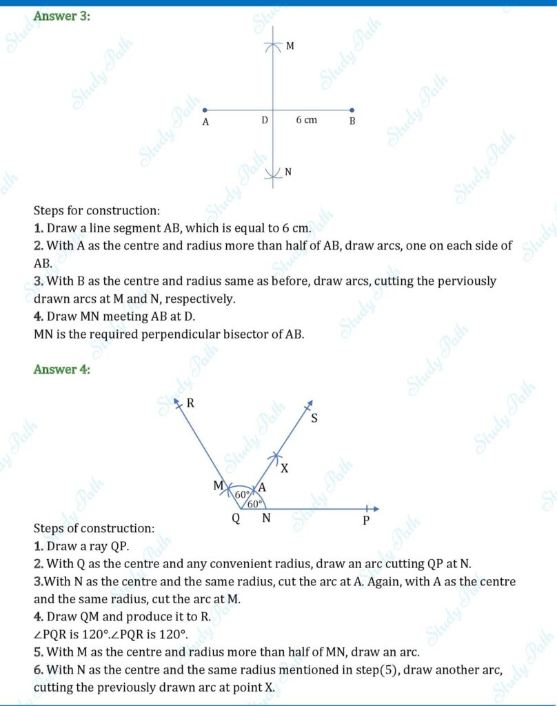 RS Aggarwal Chapter 14 Constructions Test Paper Solutions 2