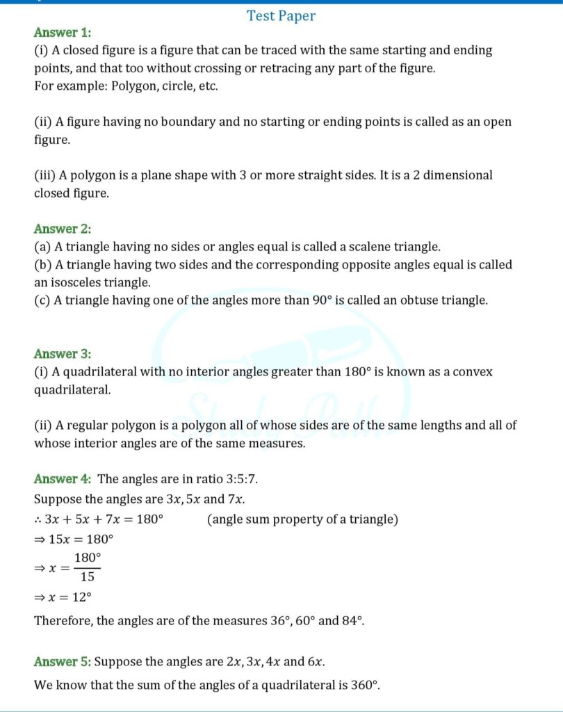 RS Aggarwal Chapter 18 Circles Test Paper Solutions 1