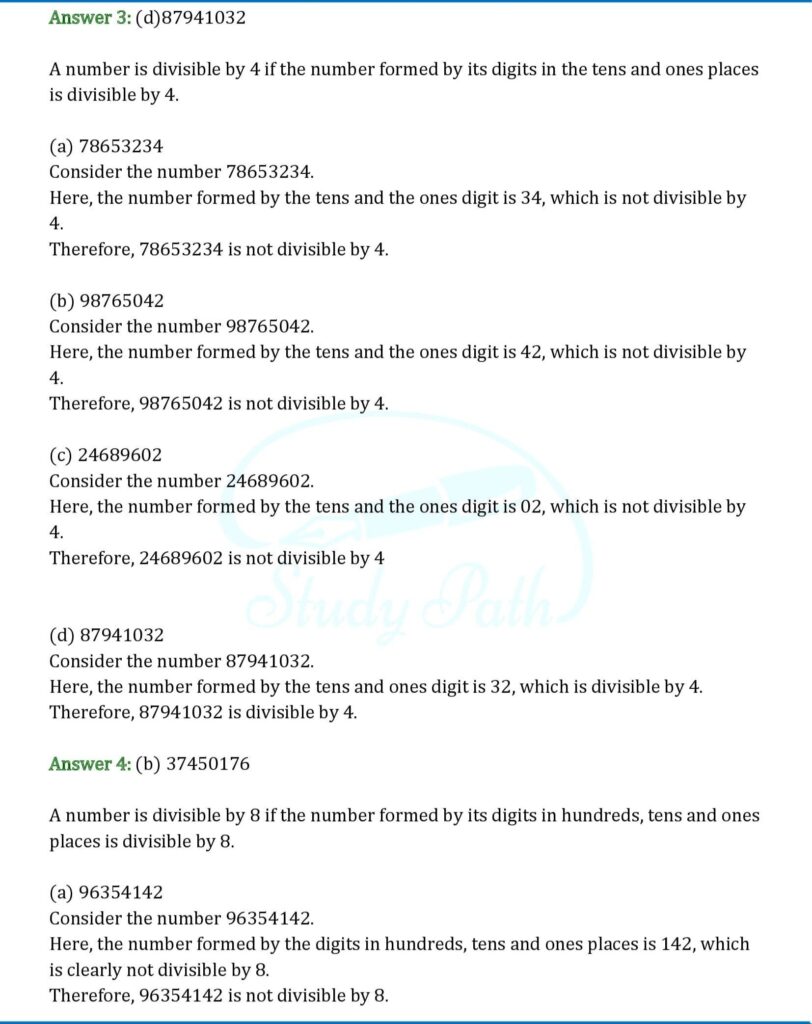 RS Aggarwal Class 6 Exercise 2F Solutions 2