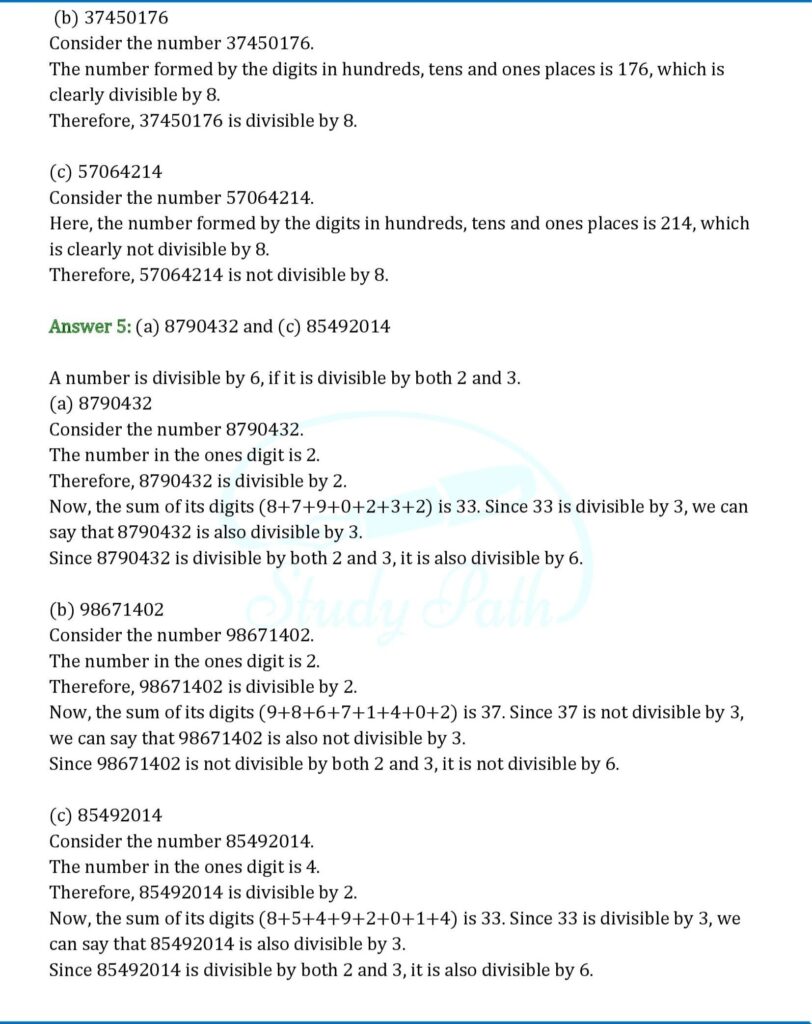 RS Aggarwal Class 6 Exercise 2F Solutions 3