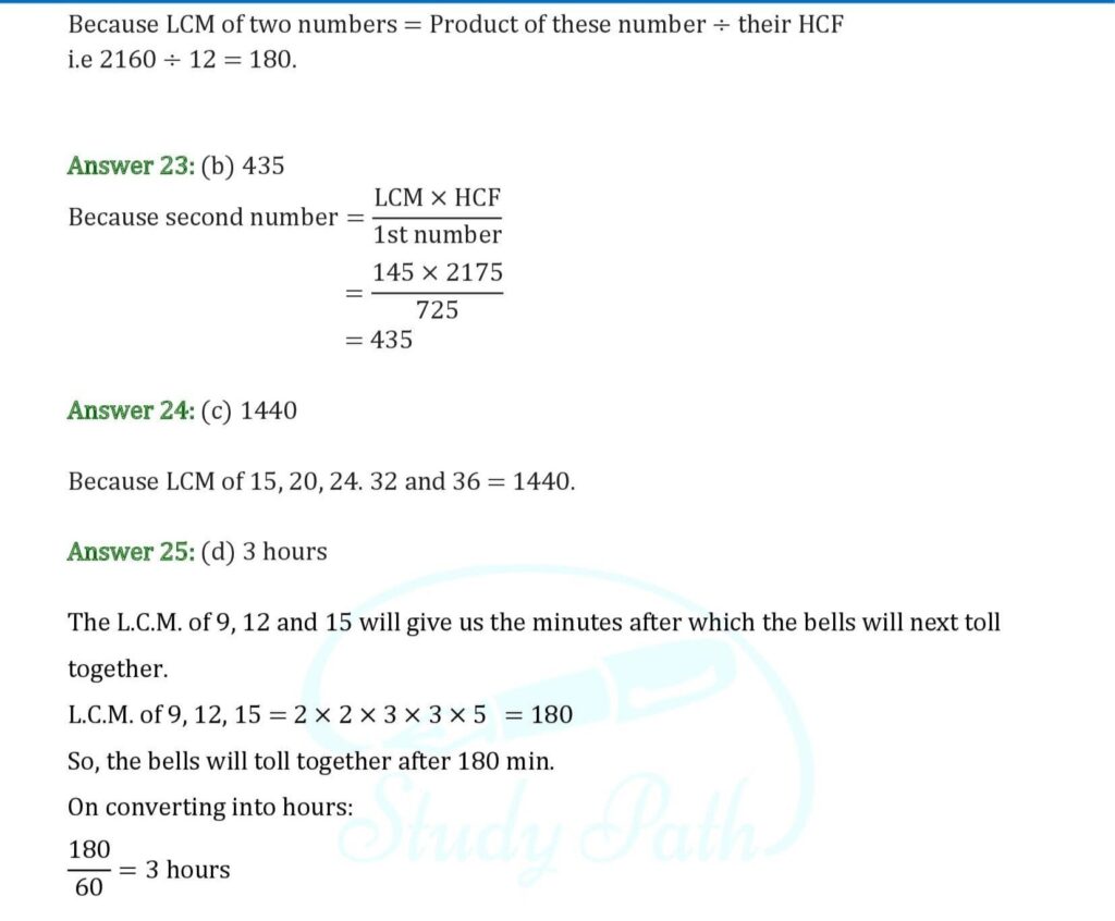 RS Aggarwal Class 6 Exercise 2F Solutions 7