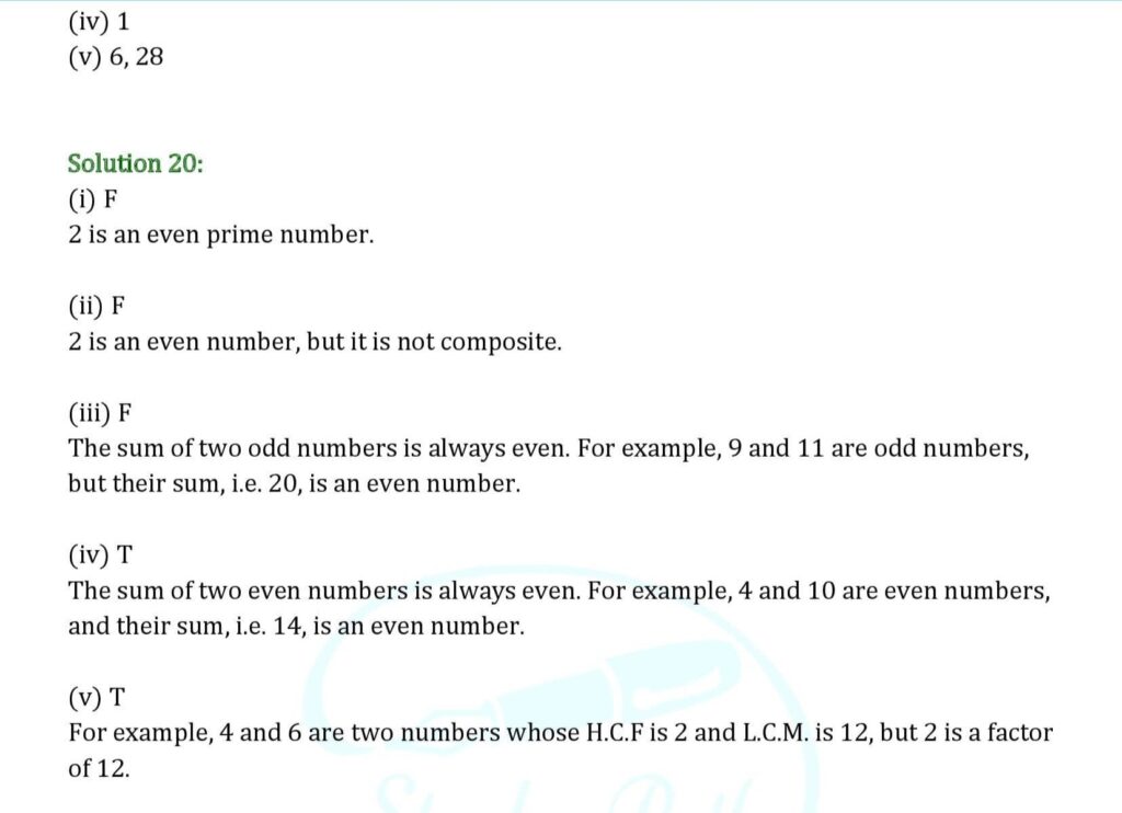 RS Aggarwal Chapter 2 Factors and Multiples Test Paper Solutions 5