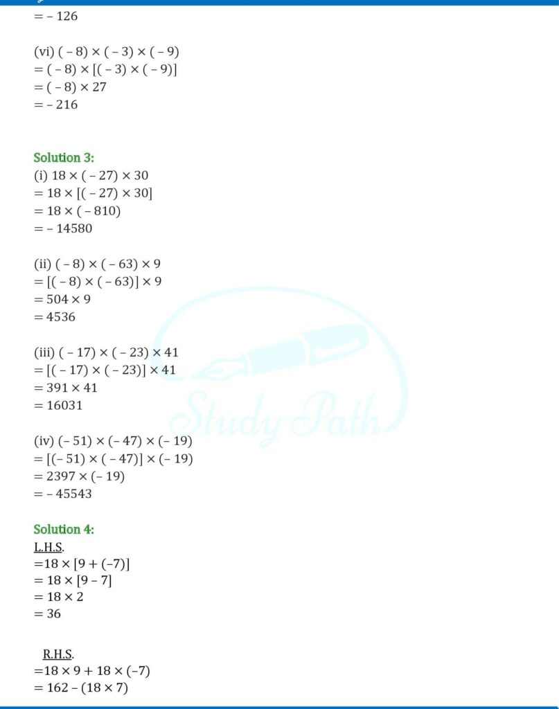 RS Aggarwal Class 6 Exercise 4D Solutions 3