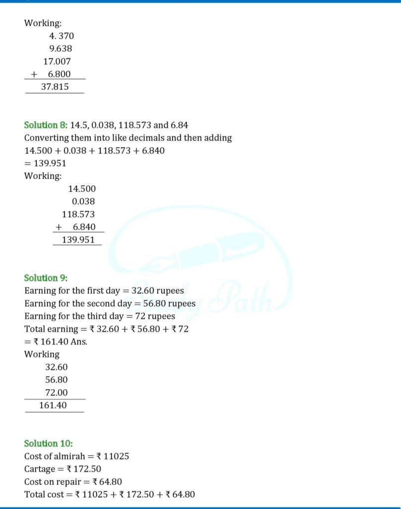 RS Aggarwal Class 6 Exercise 7C Solutions 3