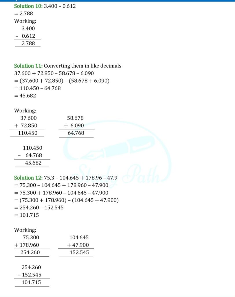 RS Aggarwal Class 6 Exercise 7D Solutions 3