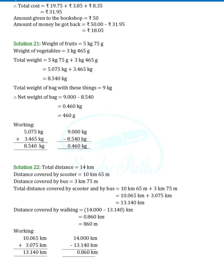 RS Aggarwal Class 6 Exercise 7D Solutions 6
