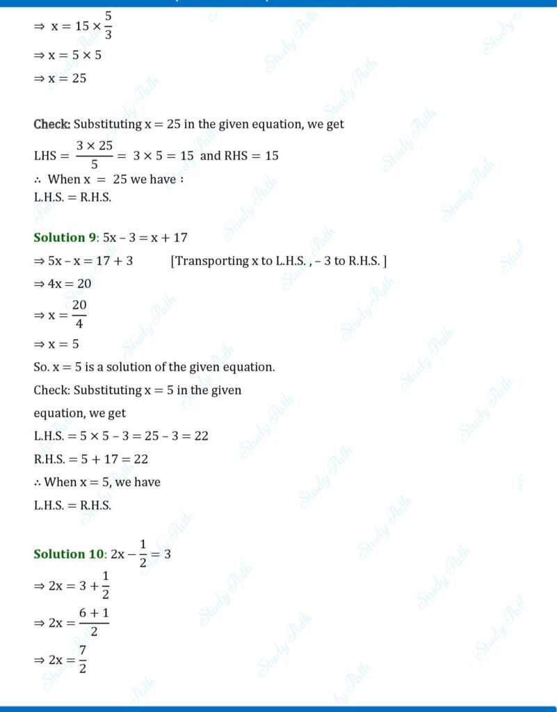 RS Aggarwal Class 6 Exercise 9B Solutions 3
