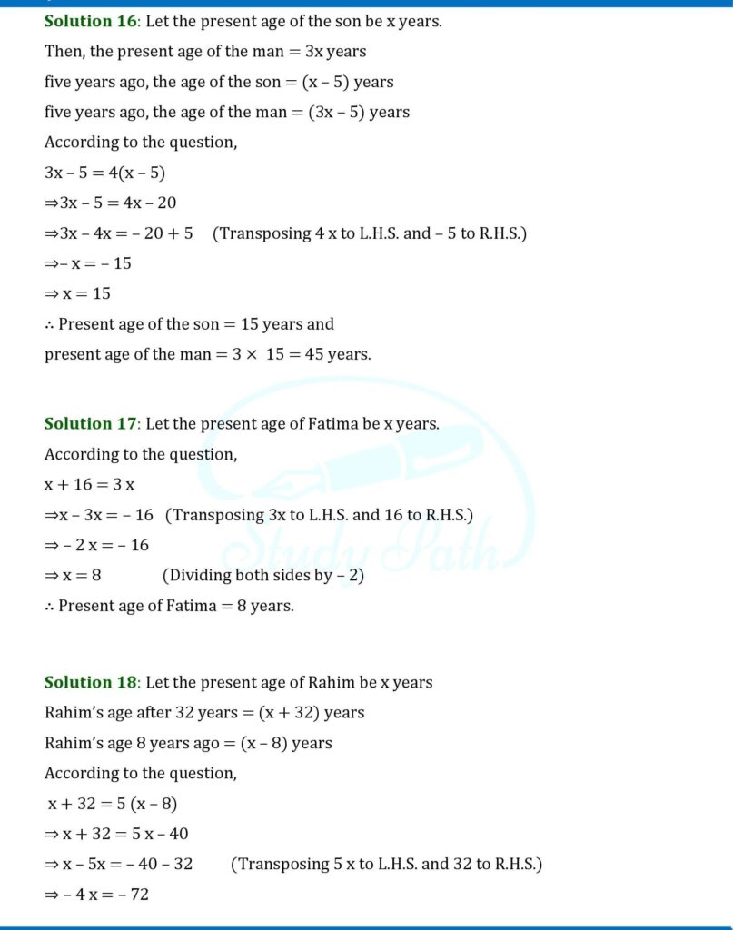 RS Aggarwal Class 6 Exercise 9C Solutions 6