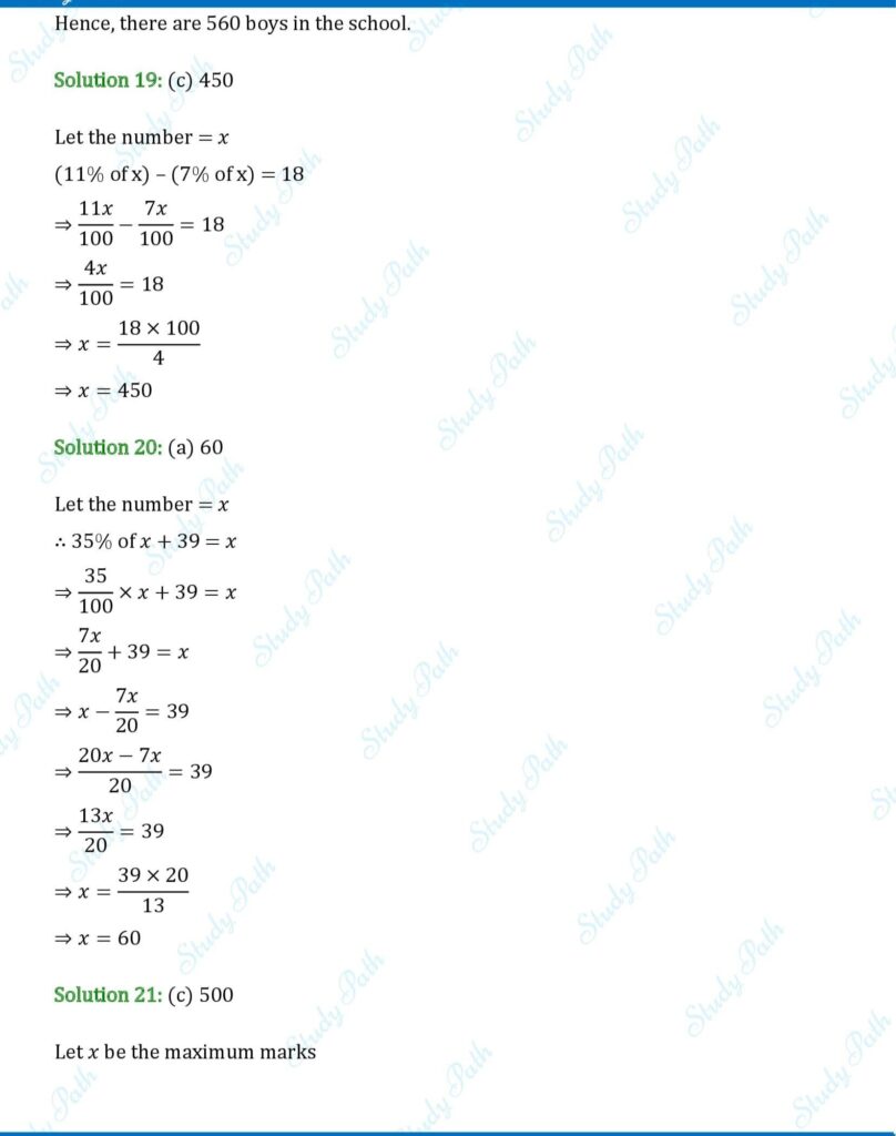 RS Aggarwal Class 7 Exercise 10C Solutions 8