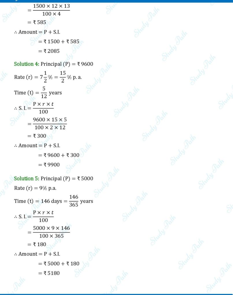 RS Aggarwal Class 7 Exercise 12A Solutions 2