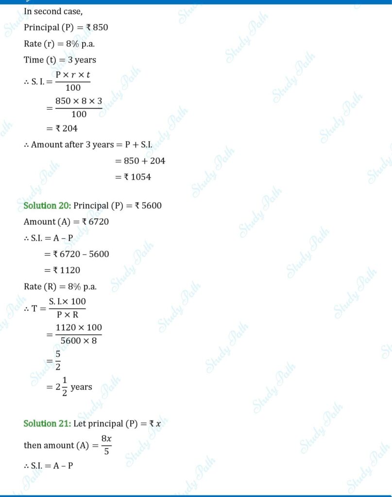 RS Aggarwal Class 7 Exercise 12A Solutions 10