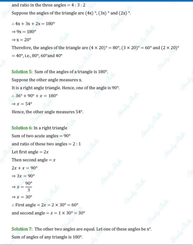 RS Aggarwal Class 7 Exercise 15A Solutions 2