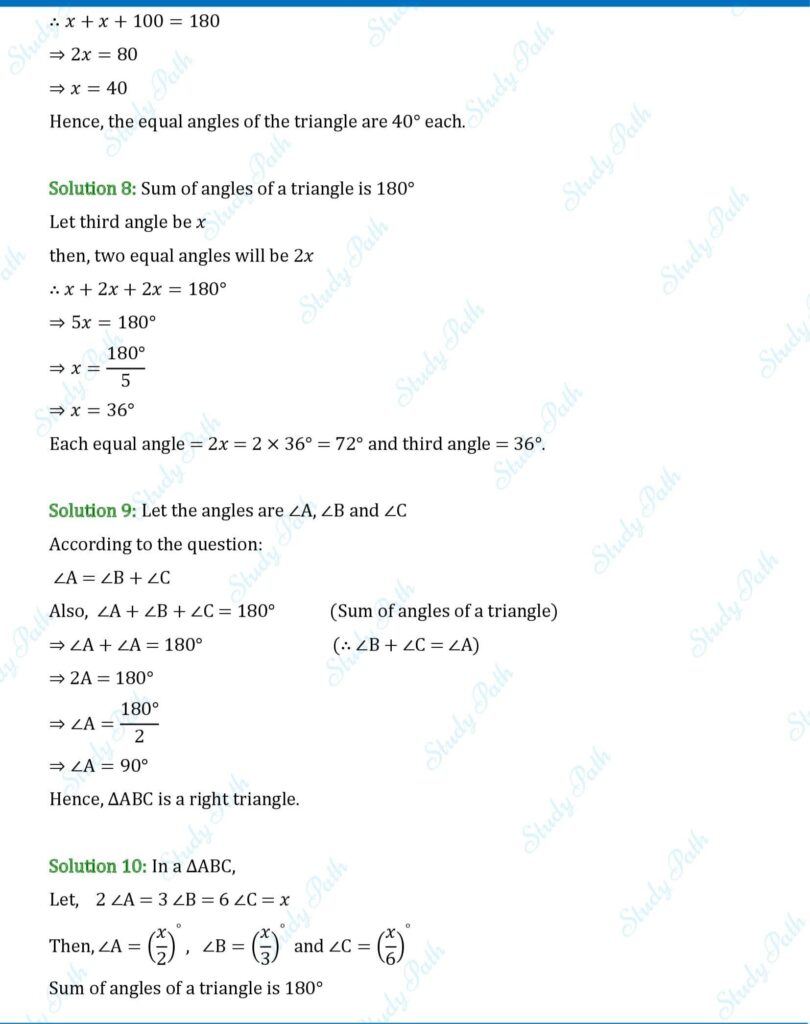 RS Aggarwal Class 7 Exercise 15A Solutions 3