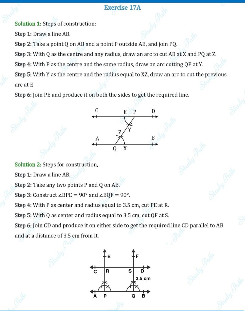 RS Aggarwal Class 7 Exercise 17A Solutions 1