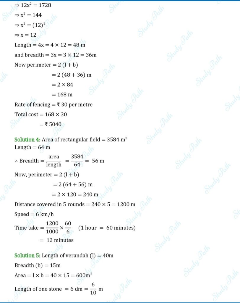 RS Aggarwal Class 7 Exercise 20A Solutions 2