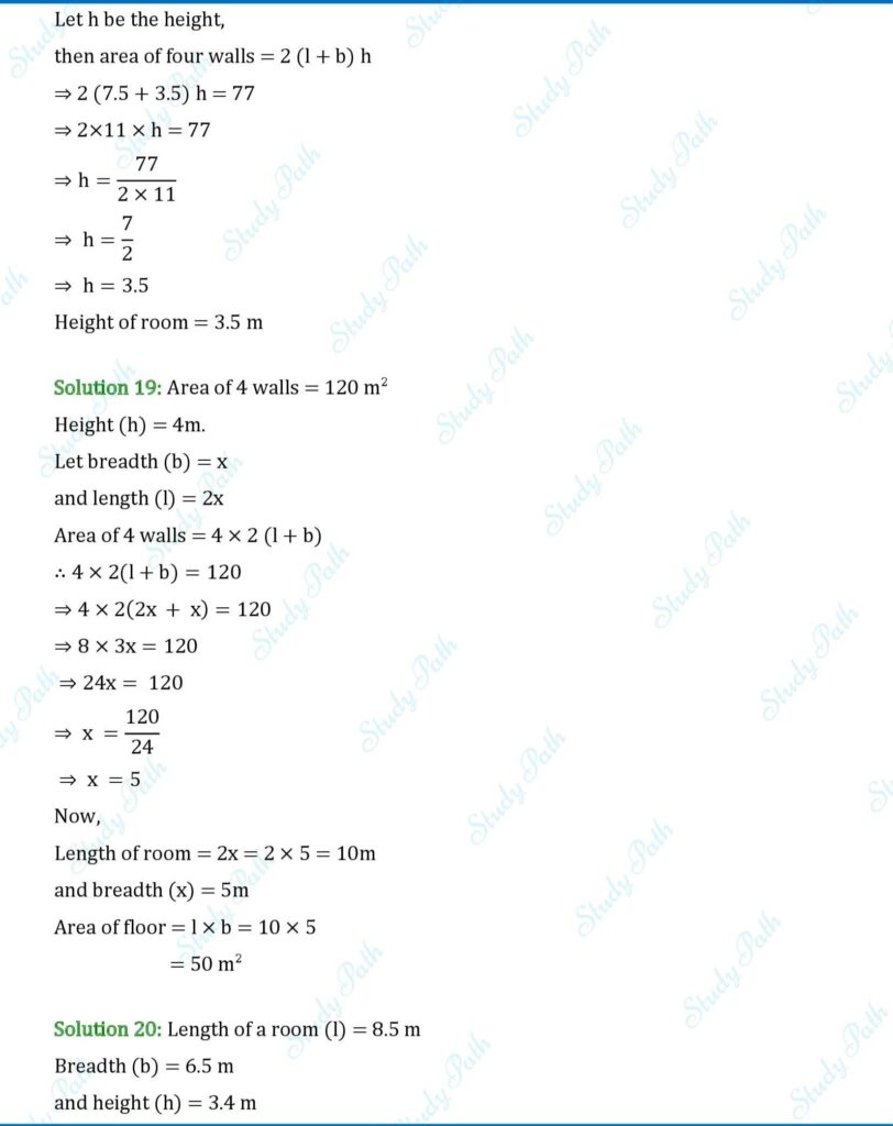 RS Aggarwal Class 7 Exercise 20A Solutions 9