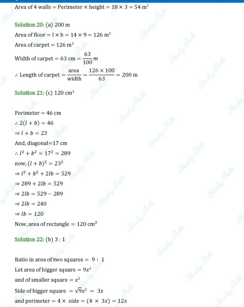 RS Aggarwal Class 7 Exercise 20G Solutions 7