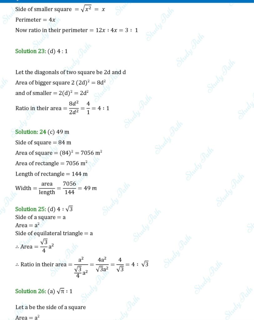 RS Aggarwal Class 7 Exercise 20G Solutions 8