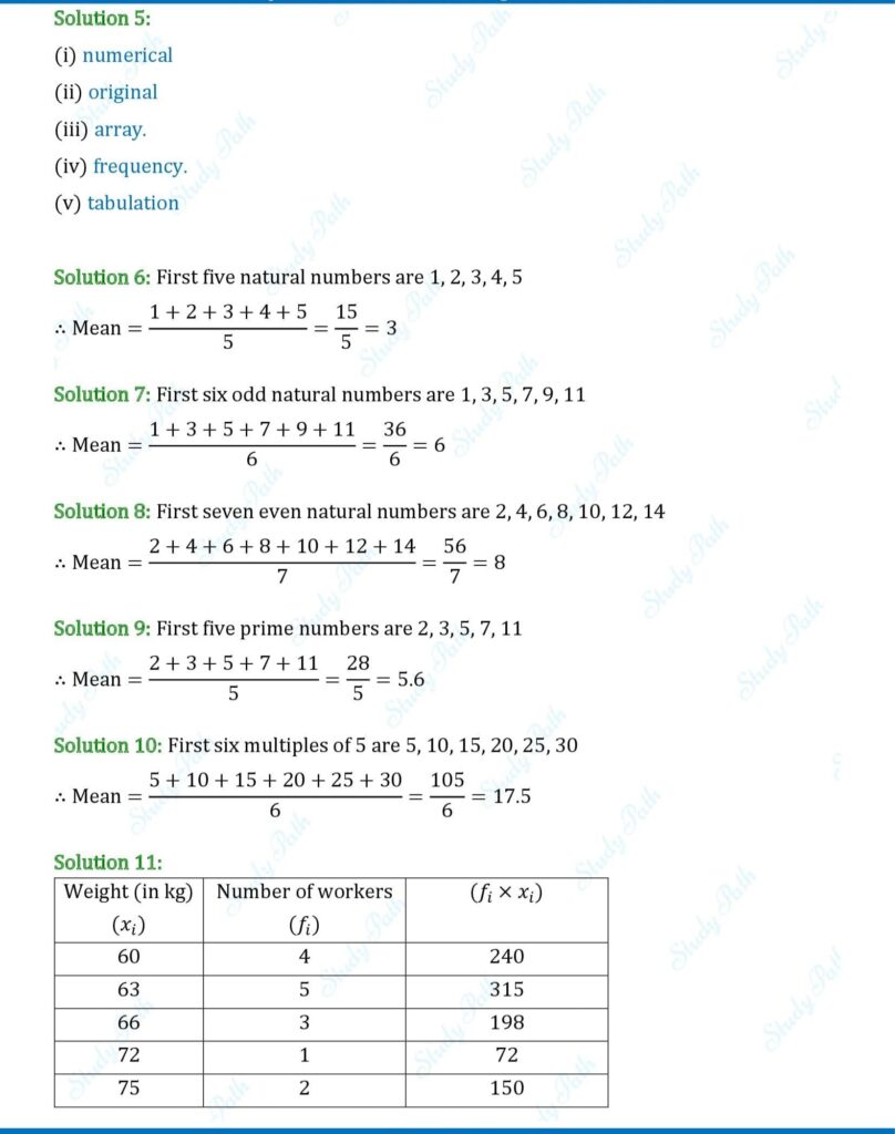 RS Aggarwal Class 7 Exercise 21A Solutions 2