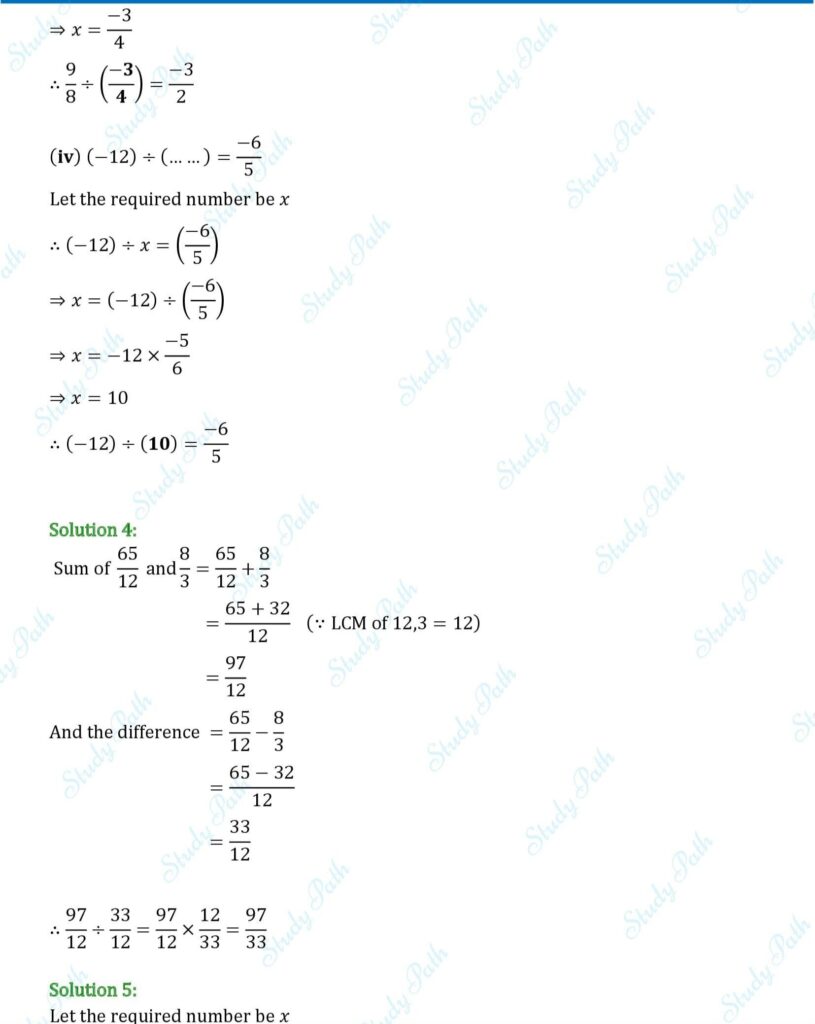 RS Aggarwal Class 7 Exercise 4F Solutions 4