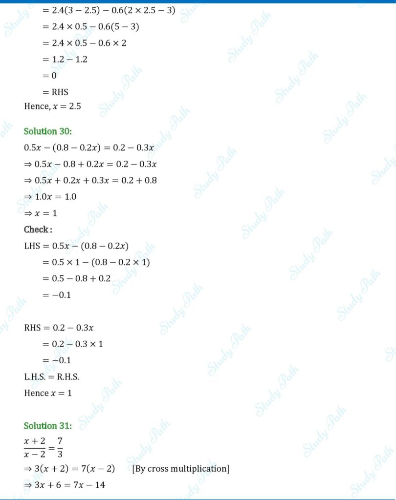 RS Aggarwal Class 7 Exercise 7A Solutions 28