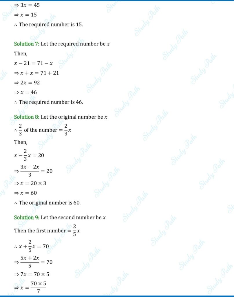 RS Aggarwal Class 7 Exercise 7B Solutions 3