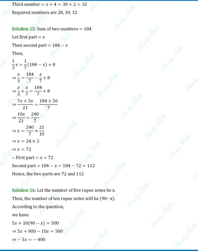 RS Aggarwal Class 7 Exercise 7B Solutions 6