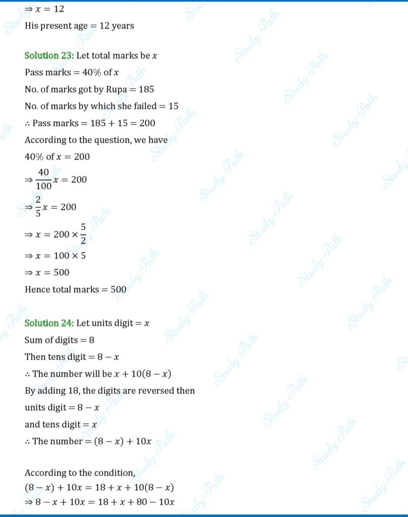 RS Aggarwal Class 7 Exercise 7B Solutions 10