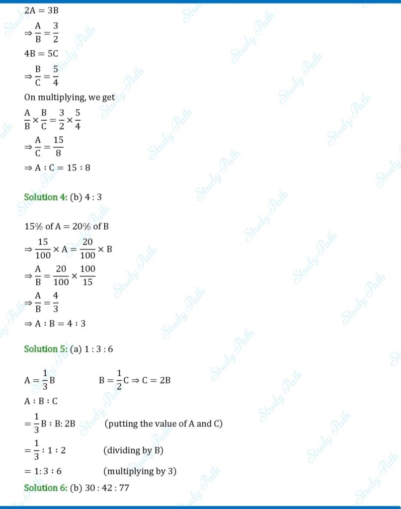 RS Aggarwal Class 7 Exercise 8C Solutions 2