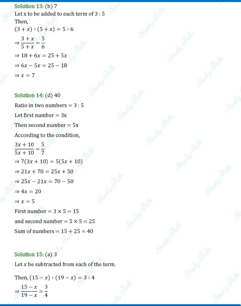 RS Aggarwal Class 7 Exercise 8C Solutions 6