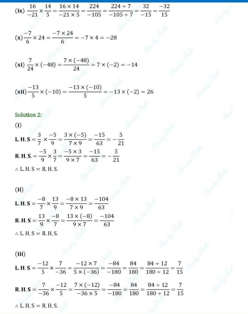 RS Aggarwal Class 8 Exercise 1D Solutions 2