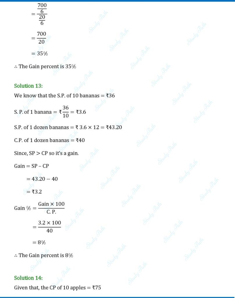 RS Aggarwal Class 8 Exercise 10A Solutions 11