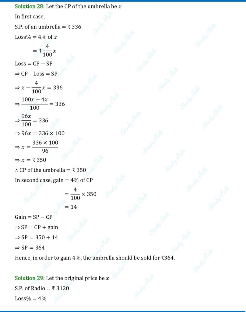 RS Aggarwal Class 8 Exercise 10A Solutions 25