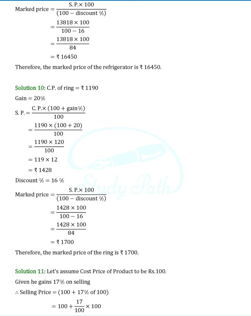 RS Aggarwal Class 8 Exercise 10B Solutions 5