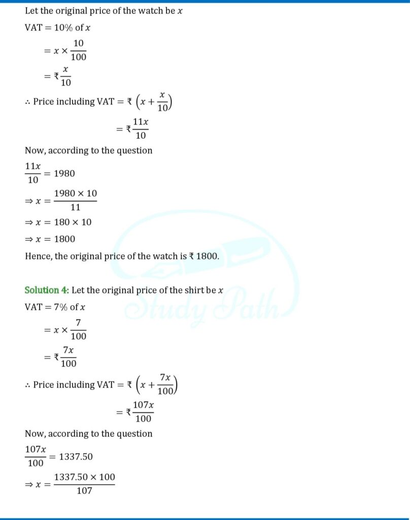 RS Aggarwal Class 8 Exercise 10C Solutions 5